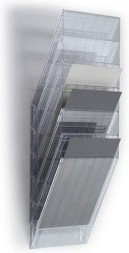 Durable FLEXIBOXX A4 6 pionowych pojemników na dokumenty, przezroczyste