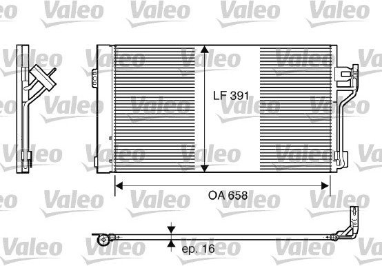 VALEO Skraplacz, klimatyzacja 817842