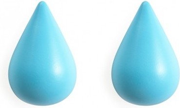 Normann Copenhagen Wieszak Dropit Niebieski Duży 2szt. Norman Copenhagen 331525