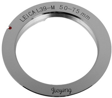 Fotodiox Pro Lens Mount Adapter, Leica M39 Lens to Leica M Adapter with Coding for Leica M8 and Leica Digital M9 (50  75 MM Frame) 10LA-M39-LMp-5075