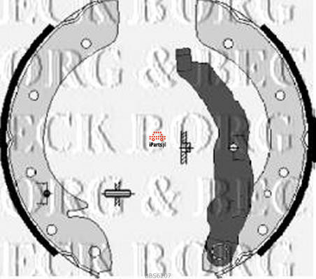 BORG & BECK Szczęki hamulcowe - komplet BBS6207