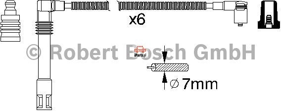 BOSCH Przewody zapłonowe - zestaw 0 986 356 321