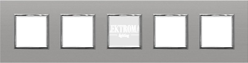 KOS Elektro Dante Metal Inox Ramka x5 4541285