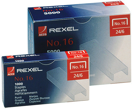 Acco Zszywki nr 16 6mm 24/6 5000 szt 06010