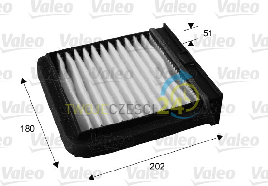 Valeo Filtr, przewietrzanie przestrzeni pasażerskiej 715688
