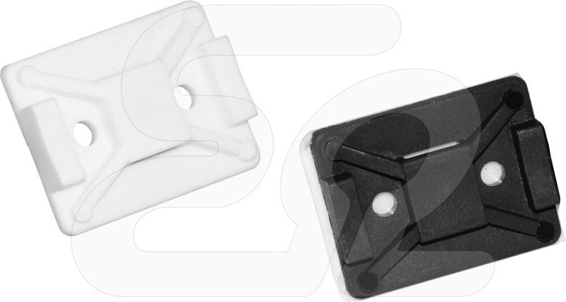 Ergom Uchwyt mocujący samoprzylepny do opasek kablowych E8S (100szt.)