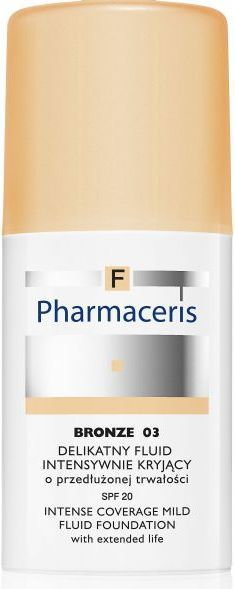 Pharmaceris Pharmac F delikatny Fluid intensywnie kryjący SPF 20 03 Bronze