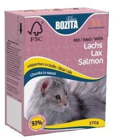 Bozita z Łososiem kawałki w sosie kartonik 370g / 7300330049339