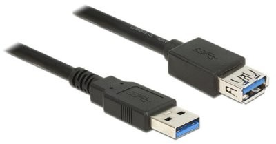 Delock Przedłużacz USB 3.0 3m AM-AF czarny (85057)