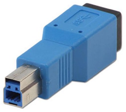 Lindy USB 3.0 adapter, USB B wtyczka na B żeński 71253