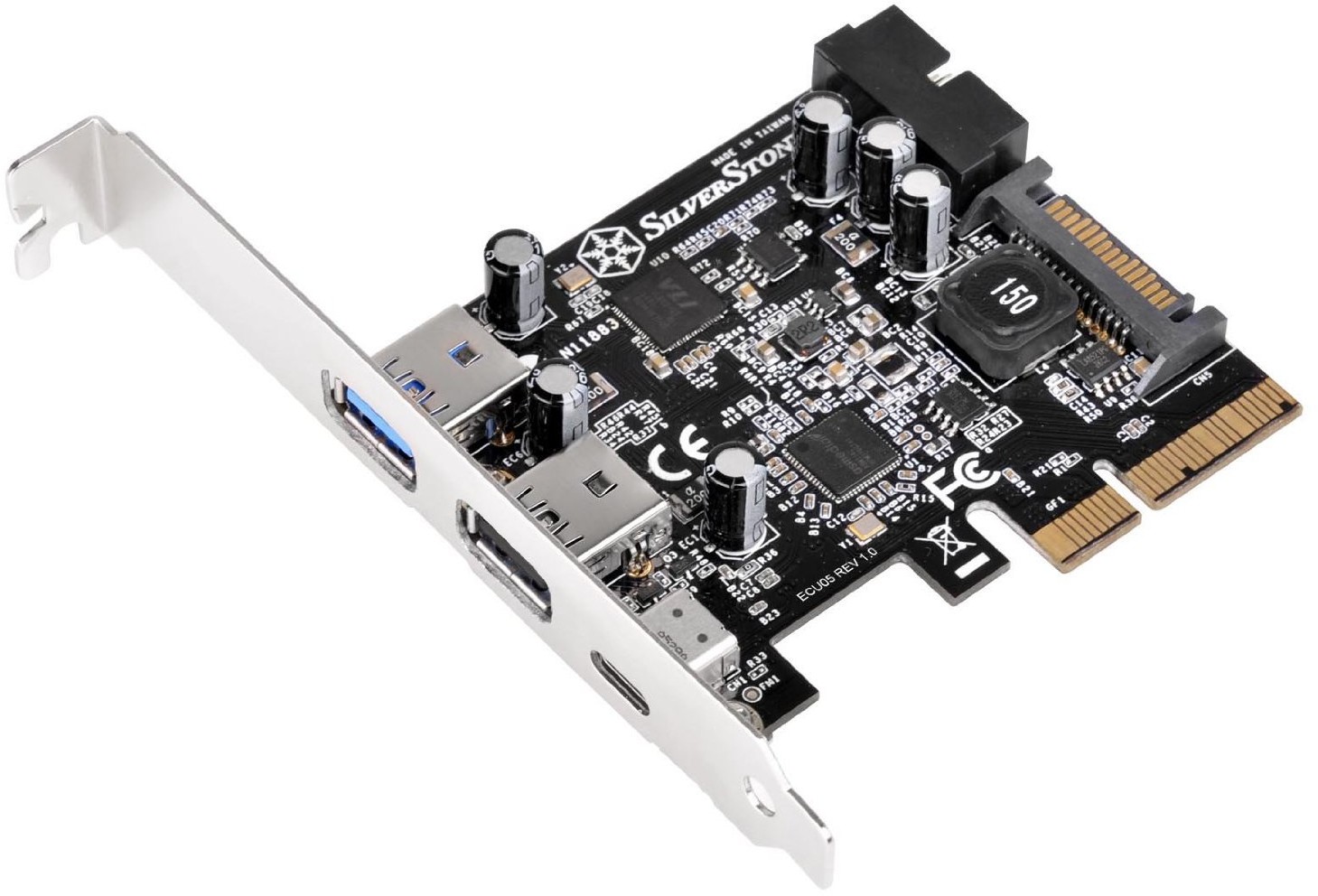 SilverStone Kontroler SilverStone 5 portów USB 3.0 USB 3.1 SST-ECU05