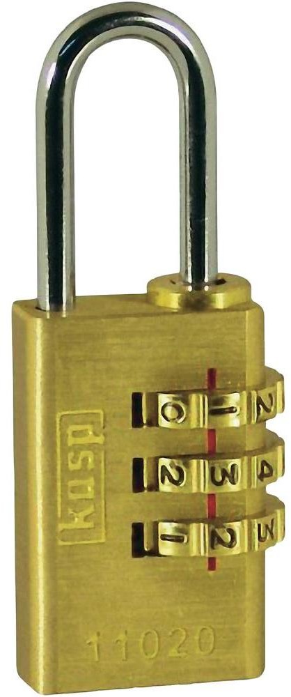 Kasp Kłódka K11020D z kłódką z szyfrem Złoto-żółty