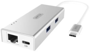 Unitek Adapter USB TYP-C Power Delivery USB 3.0/GIGA ETHERNET Y-9106