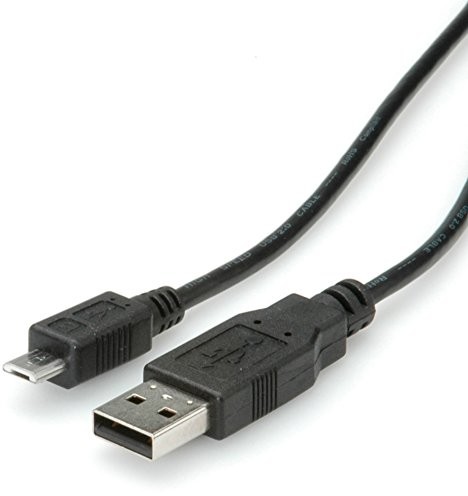 Rotronic ROLINE USB 2.0 kabel, typ A ST  Micro B ST, czarny (11.02.8752)