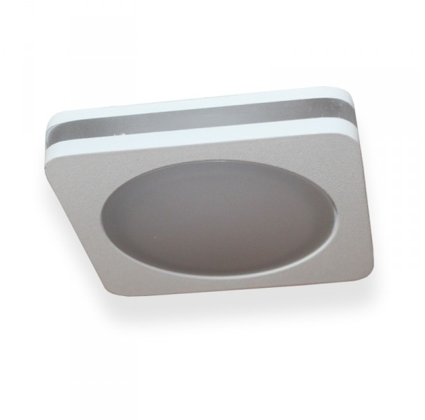 Light&More LM 824 IP OPRAWA LED WPUSZCZANA OCZKO ALUMINIUM BIAŁY HERMETYCZNA IP44 5W 400lm = 35W 3000K