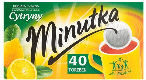 Minutka MOKATE Herbata czarna aromatyzowana o smaku cytryny EX40 56 g