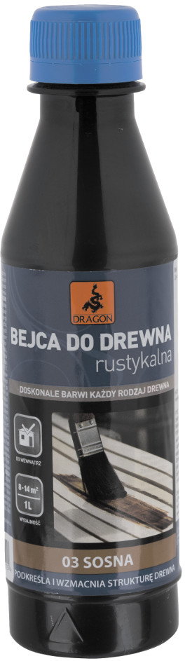 Dragon Bejca rustykalna do drewna , 0,2 l, sosna