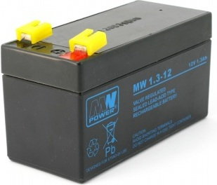 Mean Well Akumulator żelowy 12V / 1,3Ah MW 1.3-12