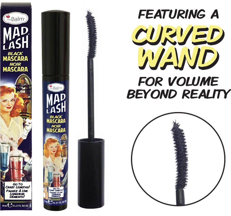 The Balm Mad Lash Black Mascara | Podkręcająco-pogrubiający czarny tusz do rzęs 8ml