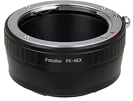 Fotodiox LENS Mount Adapter, Pentax K (PK) Lens to Sony NEX E-Mount Mirrorless camera AS wyszukiwania Sony Alpha a7, NEX-7 i NEX-5 PK-NEX