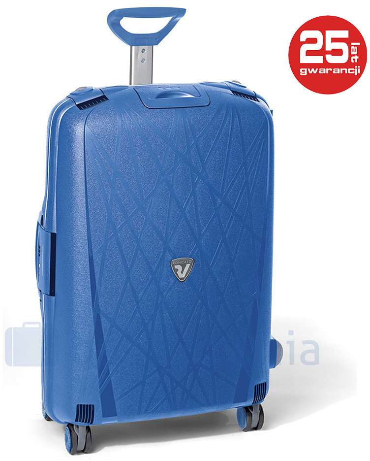 Roncato Duża walizka LIGHT 711-33 Niebieska - niebieski