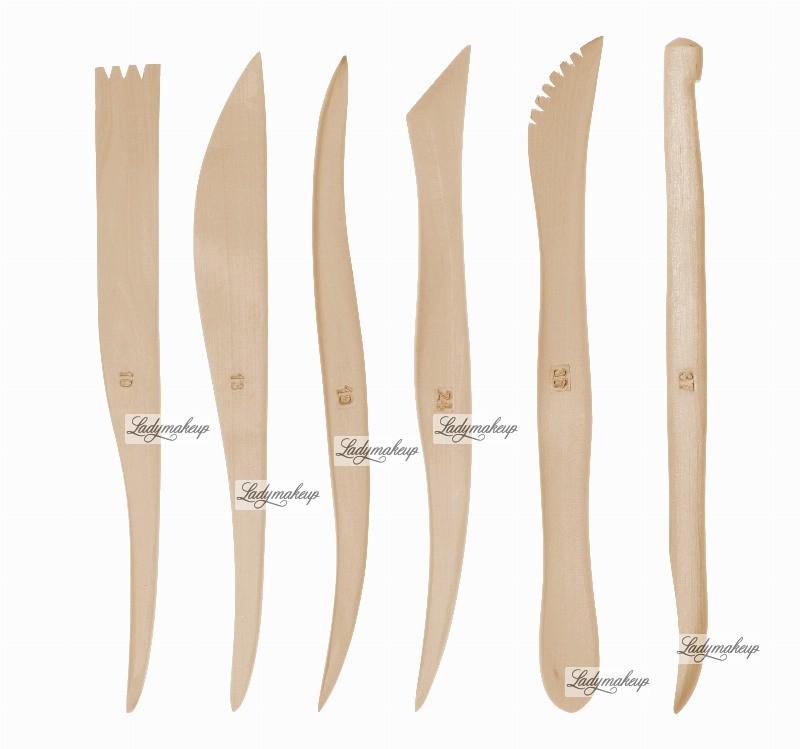 KRYOLAN MODELING SET - Zestaw drewnianych szpatułek do modelowania - ART. 60321 KR0321