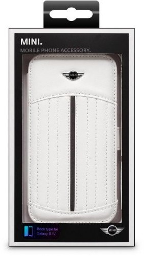 Samsung Mini MNFLBKS4SSW zamienne Type ze sztucznej skóry PU Flap Case do Galaxy S4 Biały