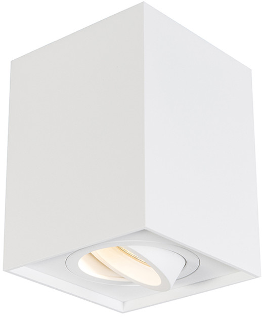 QAZQA Spot regulowany biały - Quadro 1 up