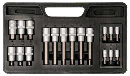 Yato Klucze trzpieniowe Hex 3 - 12 mm 18 części