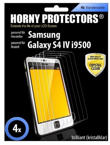 HORNY PROTECTORS Horny Protectors zestaw 4 X Brilliant przezroczysta folia ochronna na wyświetlacz do Samsung Galaxy S4 IV i9500 4250558659908