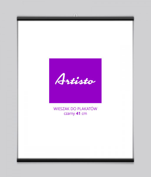 Nice wall Wieszak na plakat czarny 41 cm W41C