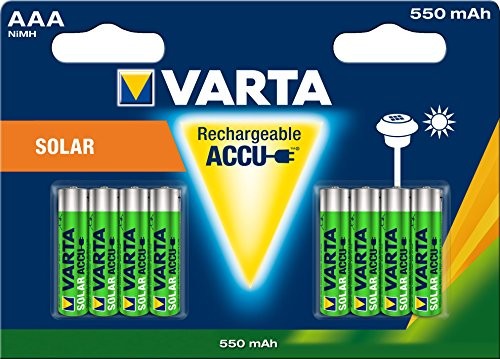Varta Solar wymienny akumulator Micro Ni-MH ładowania (AAA, 550 mAh) 56733101408