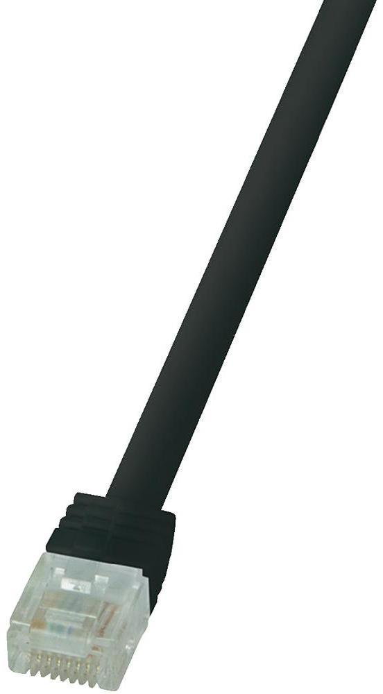 LogiLink Kabel sieciowy CF2023U CAT 6 U/UTP AWG 24/7 RJ45 0.50 m Czarny