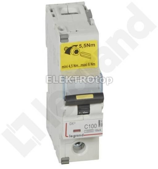 Legrand WYŁĄCZNIK NADPRĄDOWY S 311 2P C 100A 10000A SERII DX3 409141