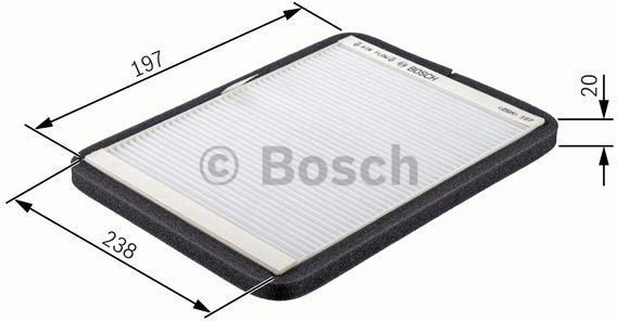 Bosch Filtr, przewietrzanie przestrzeni pasażerskiej 1 987 432 204