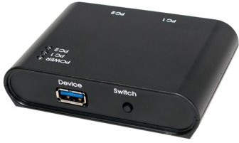 Logilink Przełącznik 2xUSB3.0, czarny UA0216