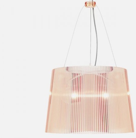 Kartell Lampa Wisząca Ge transparentna różowa - 9080-P1