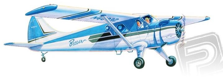 Guillows Samolot z balsy DHC-2 Beave rozpiętość 610mm