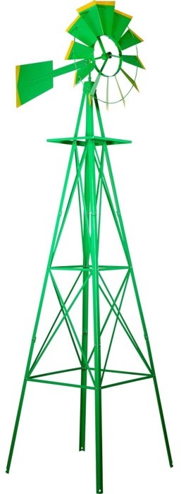 ZIELONY WIELKI WIATRAK 245 CM DEKORACJA NA OGRÓD