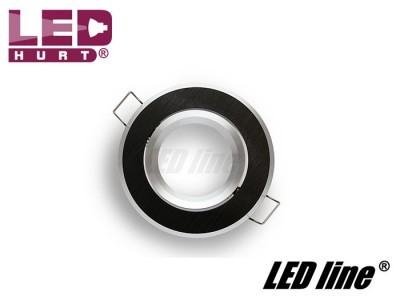 LED line Oprawa okrągła ruchoma, aluminium - czarna szczotkowana 244902