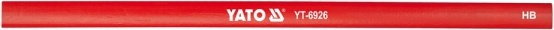 Yato Ołówek stolarski, czerwony hb, 144 szt. (YT-6926)