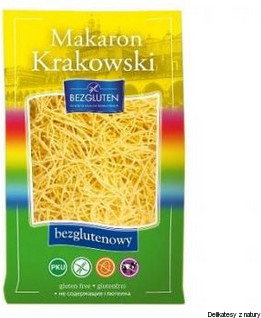 Bezgluten MAKARON KRAKOWSKI PKU NITKI CIENKIE 250G 5907459846911