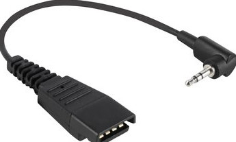 Jabra QD Cord to 3.5 mm plug without call controller e.g. Blackberries 8800-00-69