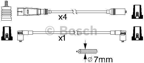 Bosch Zestaw przewodów zapłonowych 0 986 356 338