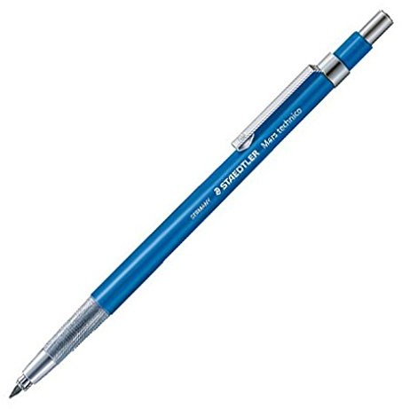 Staedtler 780 C Mars technico ołówek automatyczny TK, twardość HB, grubość kreski 2 mm, z metalowym klipsem, kolor niebieski, niebieski 780 C