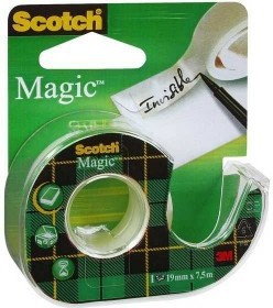 Scotch 3M Taśma klejąca MAGIC 19 mm x 7,6 m z podajnikiem 3M014