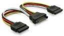 Qoltec 0.5 m rozgaleziacz SATA na 2xSATA M/2xF 27615