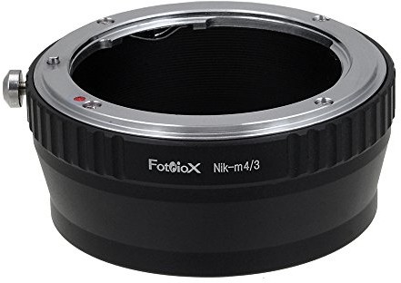 Fotodiox Pro Lens Mount Adapter, Nikon Lens to system Mikro Cztery Trzecie MFT Micro 4/3 camera Mount Adapter, for Olympus PEN E-PL1, PL2 pl1s, E, E-PL3 E, E-P2, E-P3, M, OM-D E, E-M5, Panasonic Lumix 10NKM43P