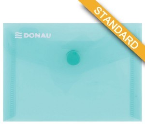 Donau PBS Teczka kopertowa zatrzask, PP, A7, 180mikr., zielona DN819-4