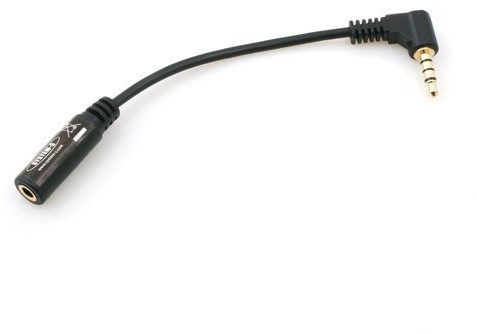 System-S wtyczka kąt kąt 90 ° stopni kątowana 4-biegunowych typu jack 3,5 MM, przewód adaptera 10 cm do telefonu komórkowego, samrtp smartfona, tablet PC 48413974